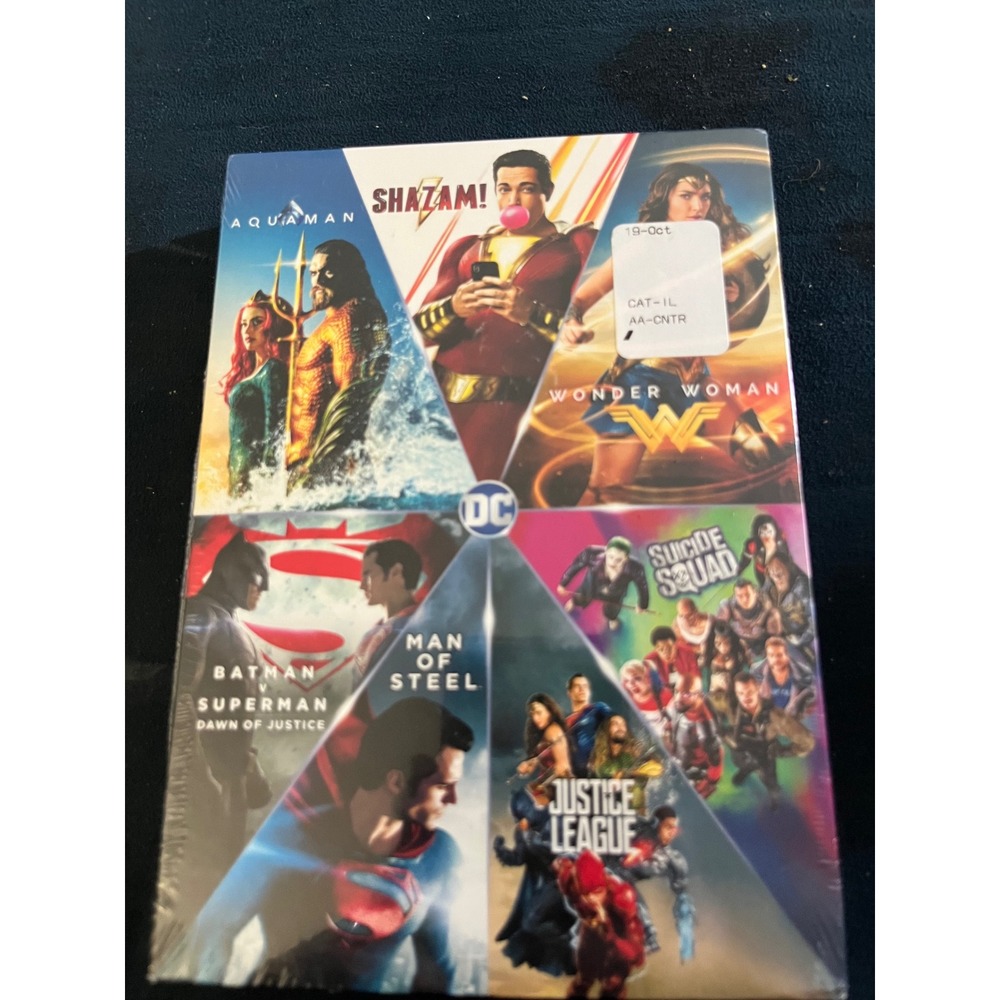DC 7-Film Collection DVD Set Shazam‎ Aquaman Wonder Woman Justice League New